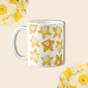 Mug Motif narcisse de printemps