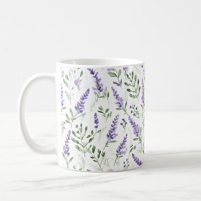 Mug Motif naturel de lavande (Gauche)