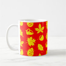 Motif naturel graphique coloré