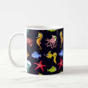 Mug Motif nautique fabuleux avec une mer orange amusan