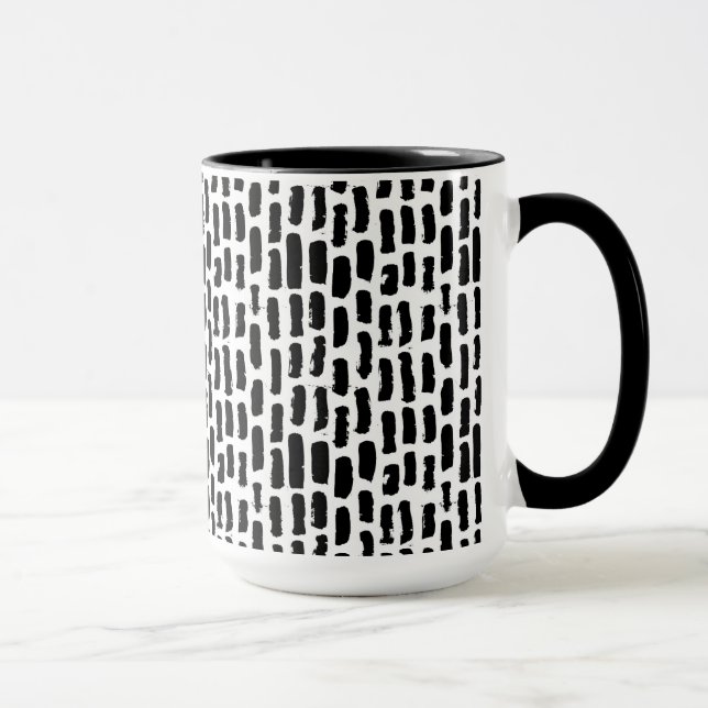 Mug Motif noir de courses de brosse (Droite)