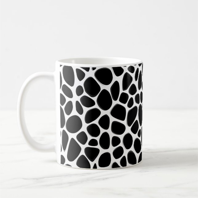 Mug Motif noir et blanc complexe (Gauche)