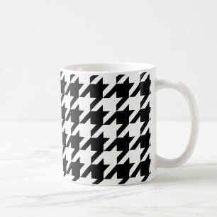 Mug Motif noir et blanc Houndstooth