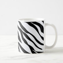 Motif noir et blanc Zebra