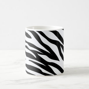 Mug Motif noir et blanc zèbre  