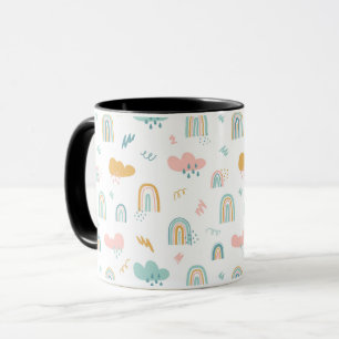 Mug Motif nuage Rainbow et pluie amusant