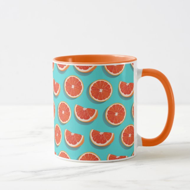 Mug Motif orange juteux doux (Droite)