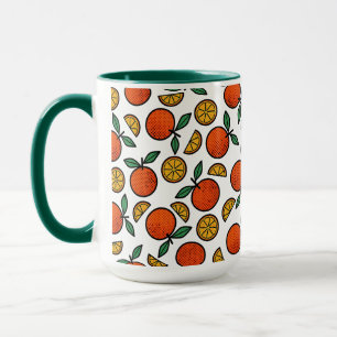 Mug Motif Oranges Colorées