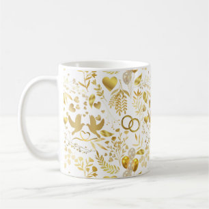 Mug motif ornementaux mariages en or 02