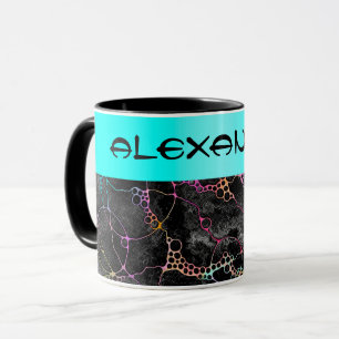 Mug Motif Peint À La Main Et Numériquement Art 44