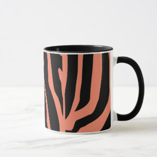 Mug Motif personnalisé à rayures imprimées zèbre