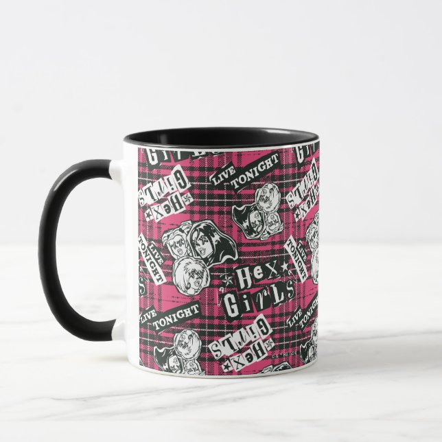 Mug Motif Plaid Des Filles Hex (Gauche)