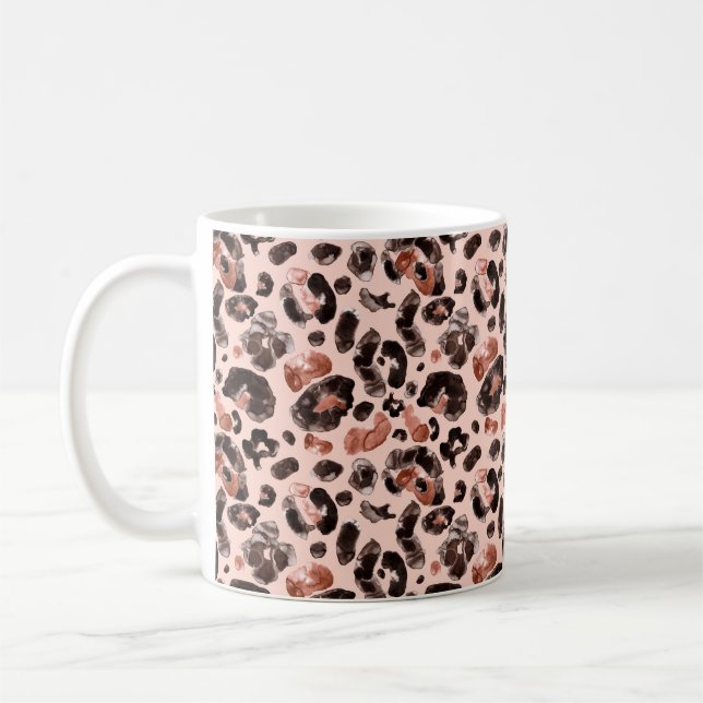 Mug Motif poster de animal léopard d'eau (Gauche)