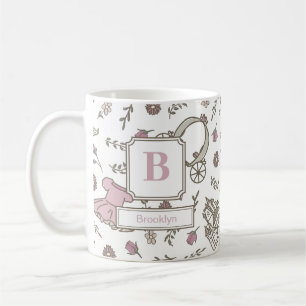 Mug Motif Princesse Rose Monogramme