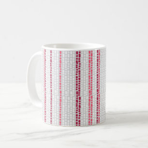 Mug Motif rayé à points.