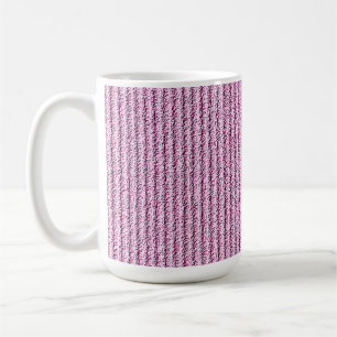Mug Motif rayé corduroy rose décontracté
