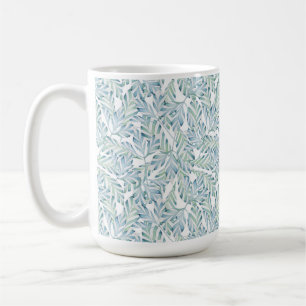 Mug Motif rayé décoratif de feuille