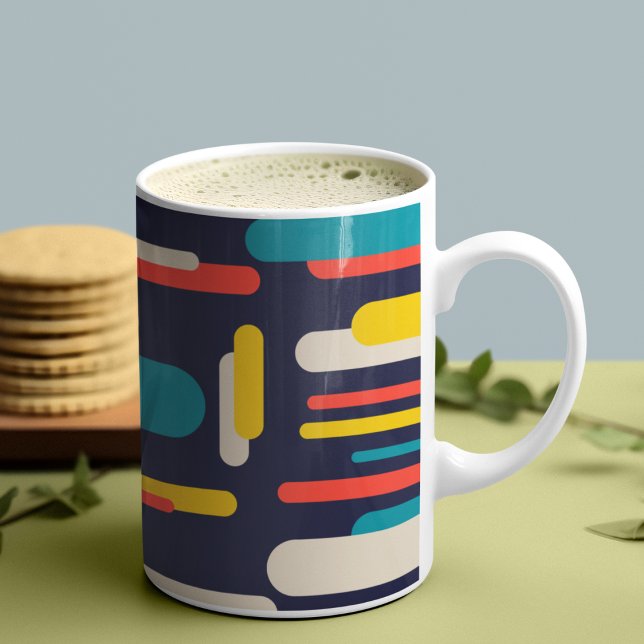 Mug Motif rectangulaire arrondi géométrique (Mugs)