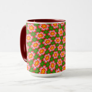Mug Motif Red Lilies