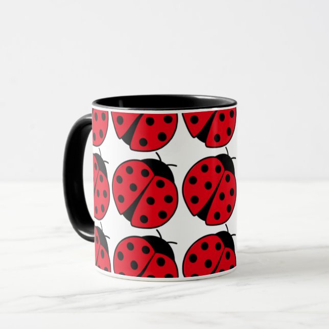 Mug Motif Retro Ladybug (Devant gauche)