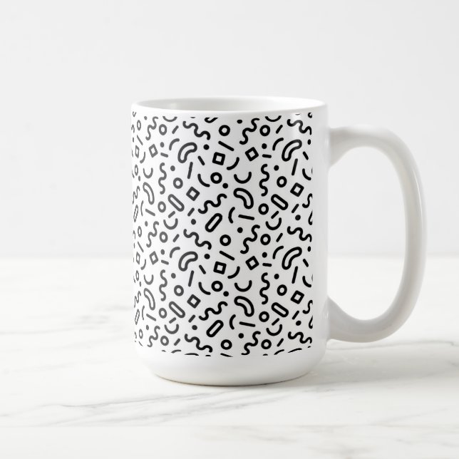 Mug Motif Retro Squiggle (Droite)