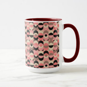 Mug Motif rose moderne de la moitié du siècle