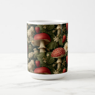 Mug Motif sans couture avec amanite tue-mouches rouge