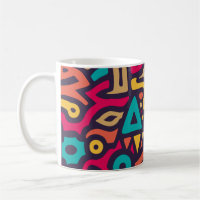 Motif sans couture avec des formes courbes de graf