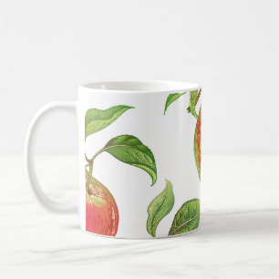 Mug Motif sans couture avec des pommes rouges. vinique