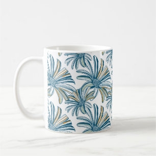 Mug Motif sans couture avec fleurs de gerbera. retour 