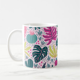 Mug Motif sans couture avec forêt tropicale sauvage. T