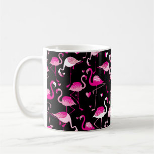 Mug Motif sans couture de flamants roses sur un fond s