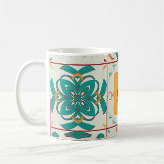 Mug Motif sans couture de l'abstrait 9 tilesarabe, a