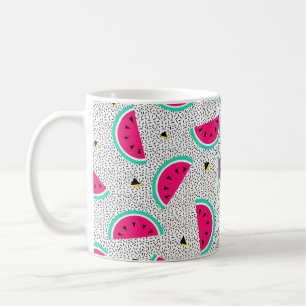 Mug Motif sans couture de pastèque. Style rétro géomét