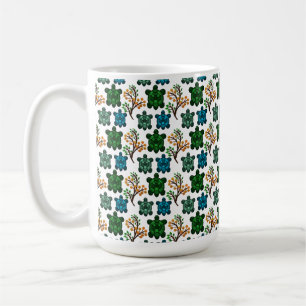 Mug Motif sans couture de tortue mignonne   Répétition
