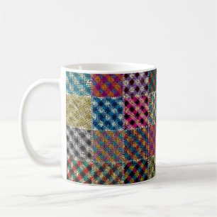 Mug Motif sans couture. Imitation d'un motif de patchw