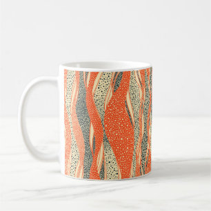 Mug Motif sans fil ondulé. Orne dessinée à la main com