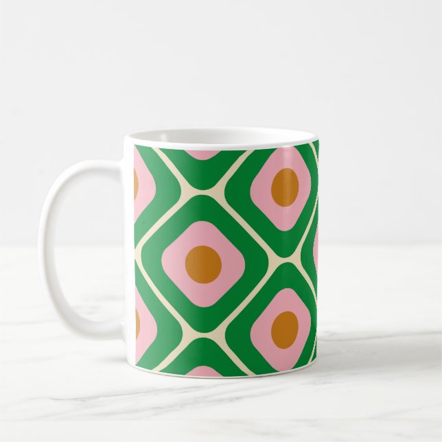 Mug motif sans Seamless des années 70. 60s et les anné (Gauche)