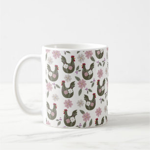 Mug Motif sans soudure de Pâques avec poulet.