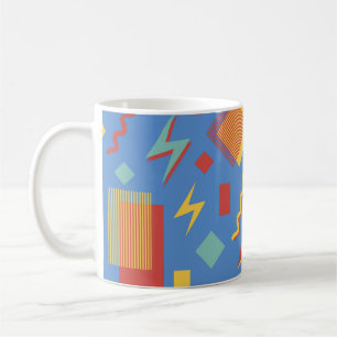 Mug motif sans soudure des années 90. Arrière - plan d