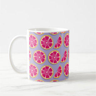 Mug Motif sans soudure, tranches de pamplemousse avec 