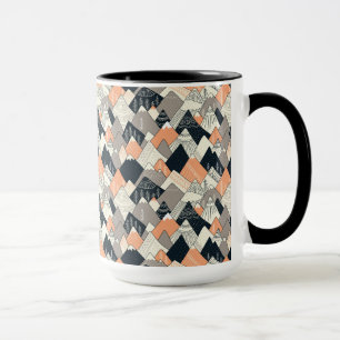 Mug Motif scandinave de montagne de style