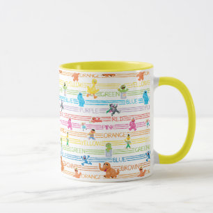 Mug Motif Sesame Pals couleur arc-en-ciel