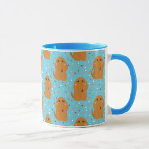 Mug Motif Snuffleupagus Blue Stars & Dots