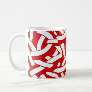 Mug 💫 Motif Spiralé Rouge et Blanc 🎨