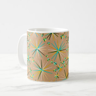 Mug Motif Spoutnik Du Milieu Du Siècle, Taupe Tan