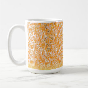 Mug Motif textile avec orange et gol vibrants