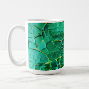 Mug Motif textuel turquoise vif