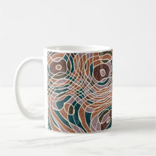 Mug Motif topographique Abstrait