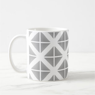Mug Motif triangle gris tendance